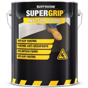 Peinture antidérapante noir foncé RAL 9005 SUPERGRIP 1K pour seau de 5L RUST-OLEUM -  - Noir