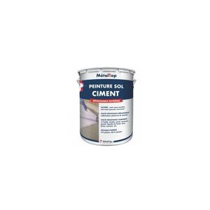 Peinture Sol Ciment - Pot 5 L - 7010 - Gris tente - Metaltop - Gris tente - Publicité