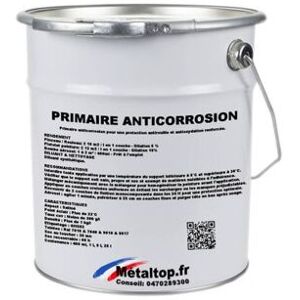 Metaltop - Primaire Anticorrosion - Pot 5 l - 7040 - Gris fenêtre Gris fenêtre - Publicité