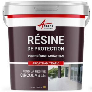 Arcane Industries - Résine de finition circulable polyurethane pour etancheite toiture plate arcathan trafic - 4 kg Beige Proche - ral 1001 Beige - Publicité