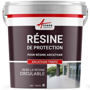 Arcane Industries - Résine de finition circulable polyurethane pour etancheite toiture plate arcathan trafic - 4 kg Gris Gris - Publicité