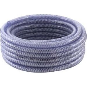 - Tuyau flexible tissé pvc tcf avec insert 12,5x3mm 10m transparent 1 rouleau