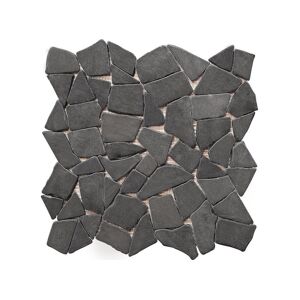 Vente-unique.com Mosaïque sol et mur en marbre gris - pack de 1m² (11 dalles de 30x30 cm) - MOLI