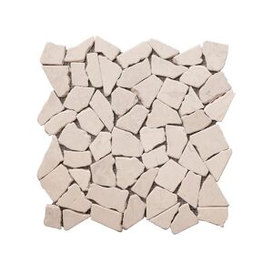 Vente-unique.com Mosaïque sol et mur en marbre crème - pack de 1m² (11 dalles de 30x30 cm) - POESY
