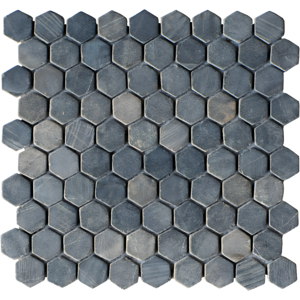 Vente uniquecom Mosaique sol et mur en marbre gris anthracite pack de 1 m² 11 dalles de 28x30 cm CARALIS