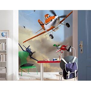 Disney Planes Dusty et amis Papier peint, en vinyle, multicolore, set de 4 pièces