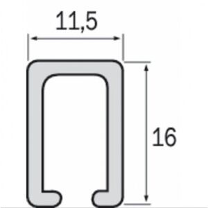 Rail de guidage pour porte coulissante série 550.000/560.000 ROB