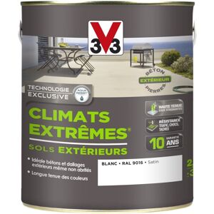 Peinture V33 Climats Extrêmes Sol Blanc 2,5L - Publicité