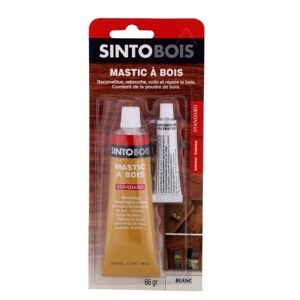 Pâte à bois Sintobois angles & gros trous SINTO blanc 66 g