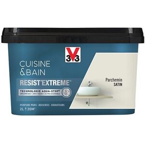 Peinture Cuisine & Bain 'Resist'Extreme' Parchemin Satin 2 L