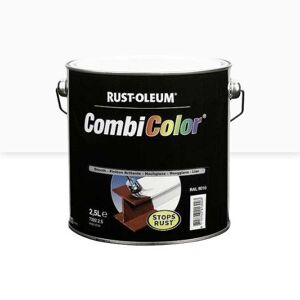 Peinture antirouille - métal brillant - 2,5 l - blanc 9016 - Combicolor RUST-OLEUM