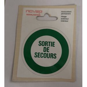 NOVAP Panneau Sortie de secours - Vinyle adhésif Ø80mm - Publicité