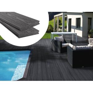 Habitat et jardin Pack 5 m² - Lames de terrasse composite co-extrudées - Gris - Publicité