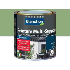 Peinture multi-supports application extérieur Vert pâle ral 6021 0,5L BLANCHON - Publicité