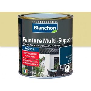 Peinture multi-supports application extérieur Ivoire clair RAL 1015 2L BLANCHON - Publicité