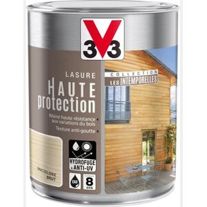 - Lasure bois Haute Protection Les intemporelles Chêne moyen Satin 1 L - Beige