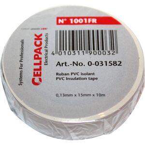 Cellpack Rouleau ruban adhésif (15mm) 10m - Blanc - Publicité