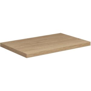 rivea Dia Plan de toilette l : 80 H : 4 cm en bois stratifié (HPL), BR0010SO,