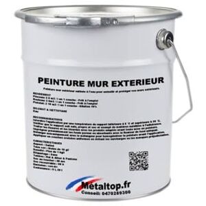 Metaltop Peinture Mur Exterieur Bleu noir RAL 5004 Pot 20 L - Publicité