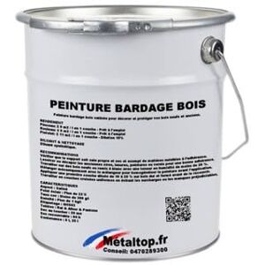 Metaltop Peinture Bardage Bois Vert jonc RAL 6013 Pot 25 L - Publicité