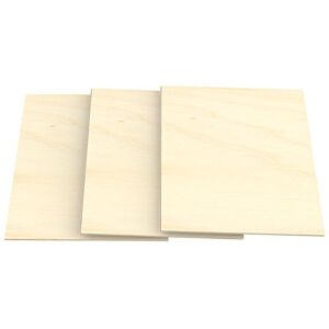 AUPROTEC 3x A5 Feuille de Contreplaqué 3mm Bouleau (148 mm x 210 mm) Panneau du Bois Massif pour Bricolage Chantournement Modélisme Décoration Panneaux Multiplex de qualité haut BB/BB - Publicité