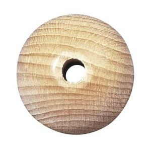 Rayher Boule en Bois Brut, percée, 45mm ø, Forage 8 mm - - Publicité