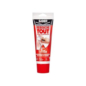 Bostik Sader Rebouche Tout – Enduit de Rebouchage Intérieur Prêt à l’Emploi – Tous Supports – Rebouchage et Égalisation de Trous et Fissures Jusqu’à 1 cm – Joint Plaque de Plâtre – 1 Tube 330 g - Publicité