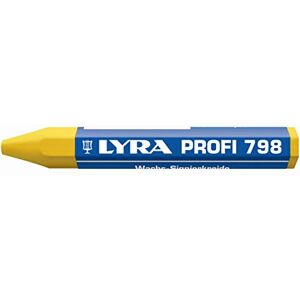 LYRA 4880007 crayon à cire, 1 pièce, jaune, crayon pour bois, métal, pierre, etc., longueur 95 mm, stable-4880007 - Publicité