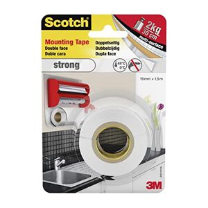 Scotch Ruban de fixation pour intérieur -Fix 4496G-1915-P, 19mmx1,5m, 1 rouleau/paquet (L'emballage peut varier) - Publicité