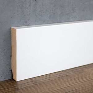 PROVISTON 16 x 80 x 2500 mm   Plinthe carrée   Feuille MDF   Plinthe blanche   Design   RAL9016 - Publicité