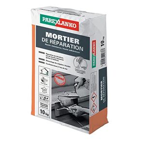 Parexlanko Mortier de réparation fibré multiusages, Gris, 10Kg - Publicité