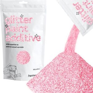 Hemway Glitter Paint Additive 100g / 3.5oz Crystals for Acrylic Emulsion Paint Interior Wall, Furniture, Ceiling, Wood, Varnish, Matte Microfine (1/256" 0.004" 0.1mm) Light Rose Gold - Publicité