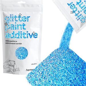 Hemway Glitter Paint Additive for Emulsion Water Based Paints 100g (Ocean Blue Holographic) - Publicité