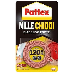 Pattex 1415580 Millechiodi Tape Ruban adhésif double face 19 mm x 1,5 m - Publicité