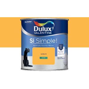 Dulux Valentine Si Simple! - Peinture toutes pieces - Satin Le Jaune - 0,5L