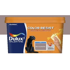 Peinture Dulux Valentine Color Resist - Murs&Boiseries; - Mat Brun Cachemire - 2,5L