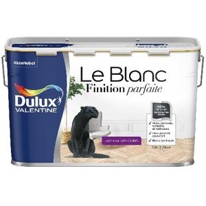 Dulux Valentine Le Blanc Finition Parfaite - Resultat excellent - Velours Blanc - 2,5L