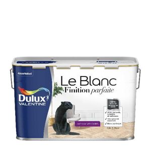 Dulux Valentine Le Blanc Finition Parfaite - Résultat excellent - Velours Blanc - 2,5L