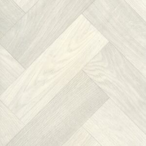 Sol Vinyle Textile Renove - Imitation Parquet Chevrons batons rompus - Chene blanchi