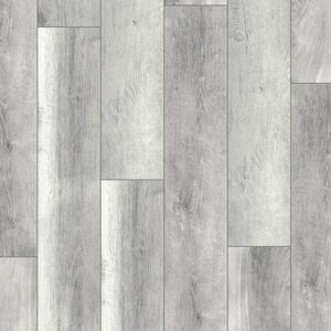 Parquet flottant Stratifie - Compatible Cuisine et Salle de bain - Chene Gris Rustique