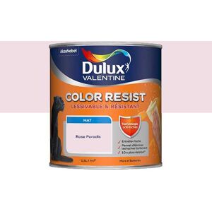 Peinture Dulux Valentine Color Resist - Murs&Boiseries; - Mat Rose Paradis - 0,5L