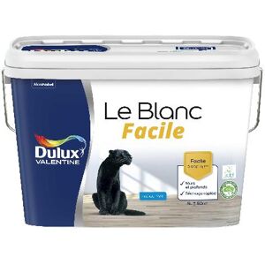 Dulux Valentine Le Blanc Facile - Facile a appliquer - Mat Blanc - 5L