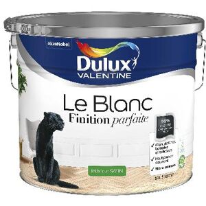 Dulux Valentine Le Blanc Finition Parfaite - Résultat excellent - Satin Blanc - 10L