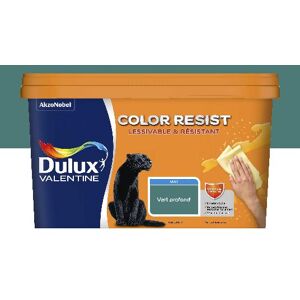 Dulux Valentine Color Resist - Murs&Boiseries; - Mat Vert Profond - 2,5L