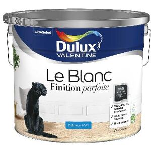 Dulux Valentine Le Blanc Finition Parfaite - Résultat excellent - Mat Blanc - 10L