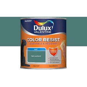 Dulux Valentine Color Resist - Murs&Boiseries; - Mat Vert Profond - 0,5L