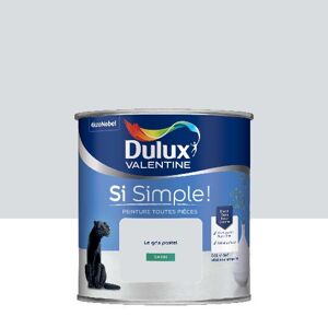 Dulux Valentine Si Simple! - Peinture toutes pièces - Satin Le Gris Pastel - 0,5L