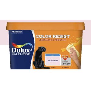 Peinture Dulux Valentine Color Resist - Murs&Boiseries; - Mat Rose Paradis - 2,5L