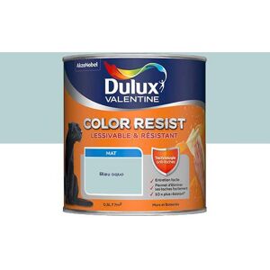 Dulux Valentine Color Resist - Murs&Boiseries; - Mat Bleu Aqua - 2,5L