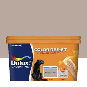 Peinture Dulux Valentine Color Resist - Murs&Boiseries; - Mat Taupe Parfait - 2,5L